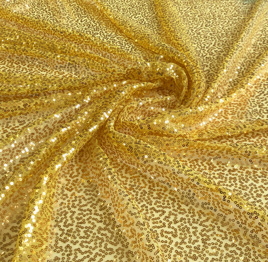 Сетка паетки желтый