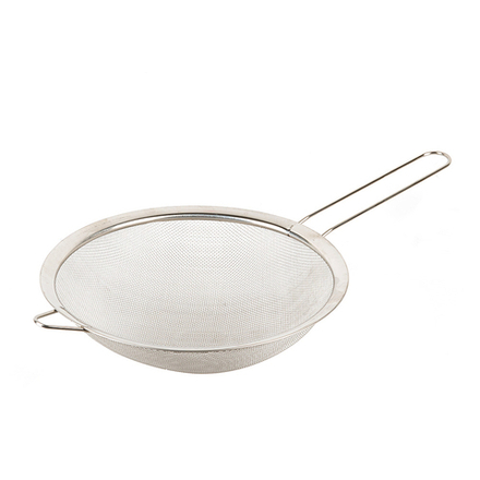 Дуршлаг - сито с ободом и ручкой d=19.7см. l=37см. (нержавеющая сталь) (без упаковки)