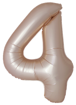 Цифра 4 Slim, Звездное Золото, Матовый в упаковке 40" Fm
