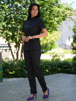 Костюм медицинский женский | Бл-334+Б-110 клеон премиум