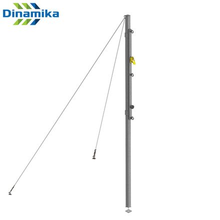 Стойки волейбольные универсальные на растяжках с системой натяжения (цвет светло-серый)