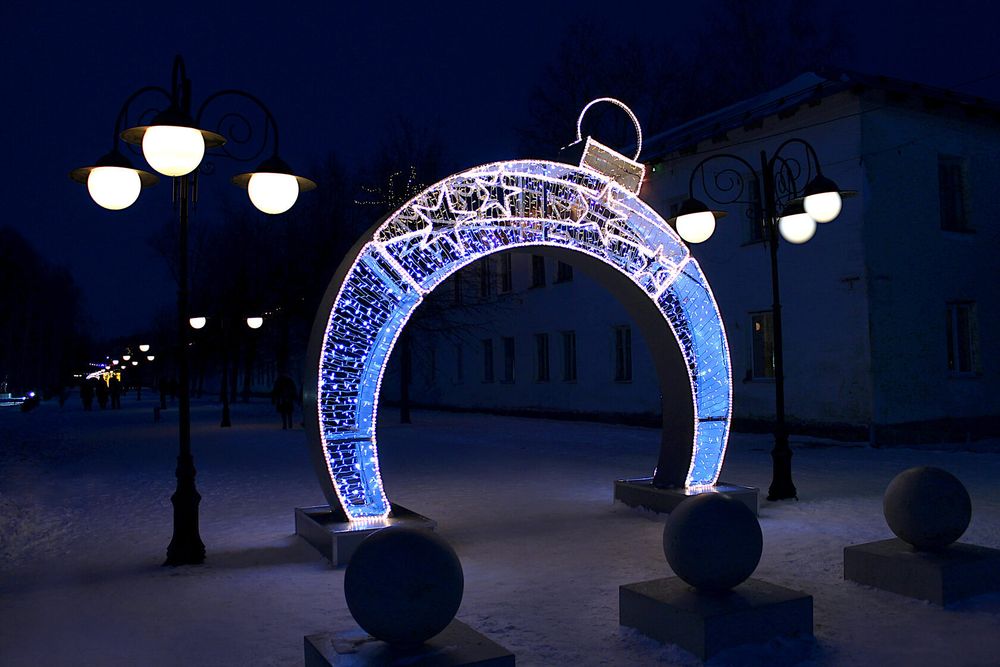 световая арка "Белая зима"