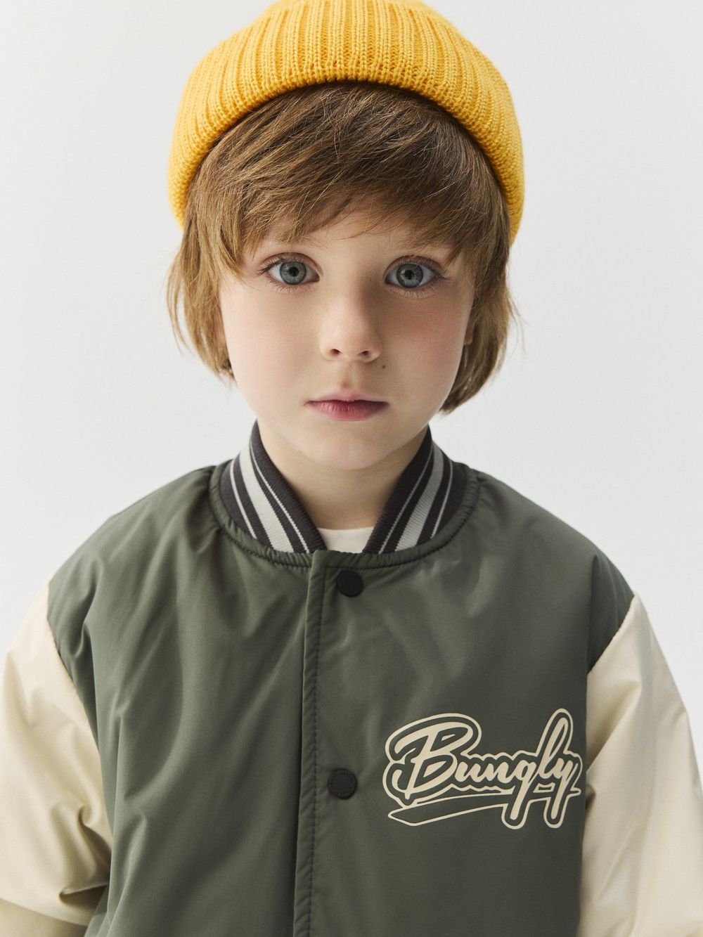 Бомбер с утеплителем "Папоротник"