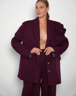 Пиджак "Выше нос" в баклажане