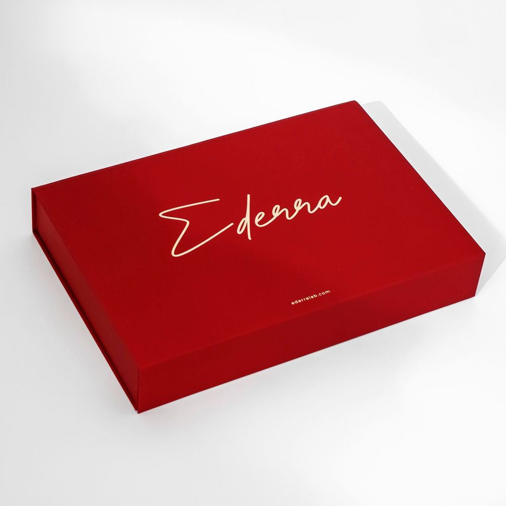 Подарочный набор Ederra RED (Шампунь 300 мл + Маска 300 мл + Спрей-кондиционер 200 мл + Масло 50 мл)