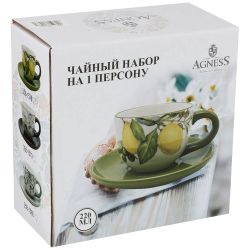 ЧАЙНАЯ ПАРА AGNESS "ЛЕМОН ТРИ" 220 МЛ (КОР=36НАБ.)