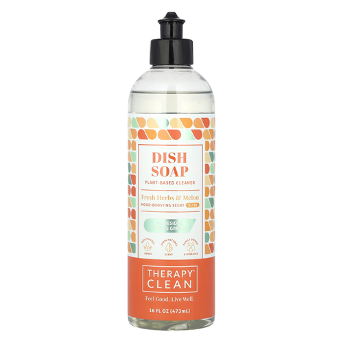 Therapy Clean, Мыло для посуды, свежие травы и дыня, 473 мл (16 жидк. унц.)