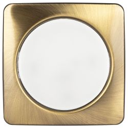 Светильник встраиваемый ЭРА KL71 SB /1 (к) под лампу GX53 бронза термокольцо в комплекте