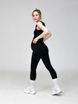 Леггинсы для будущих мам из микрофибры