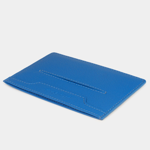 Обложка для автодокументов и паспорта из кожи теленка, цвета синий королевский