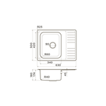 Мойка Omoikiri Sagami 63-IN нерж. сталь | Нержавеющая сталь