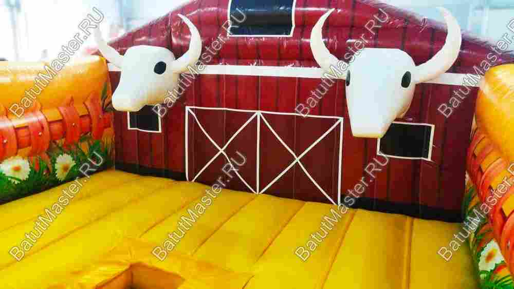 Надувной батут "Ферма" для аттракциона "Родео" 4*4
