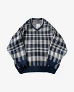 Свитер БИЧ Шашки Синий