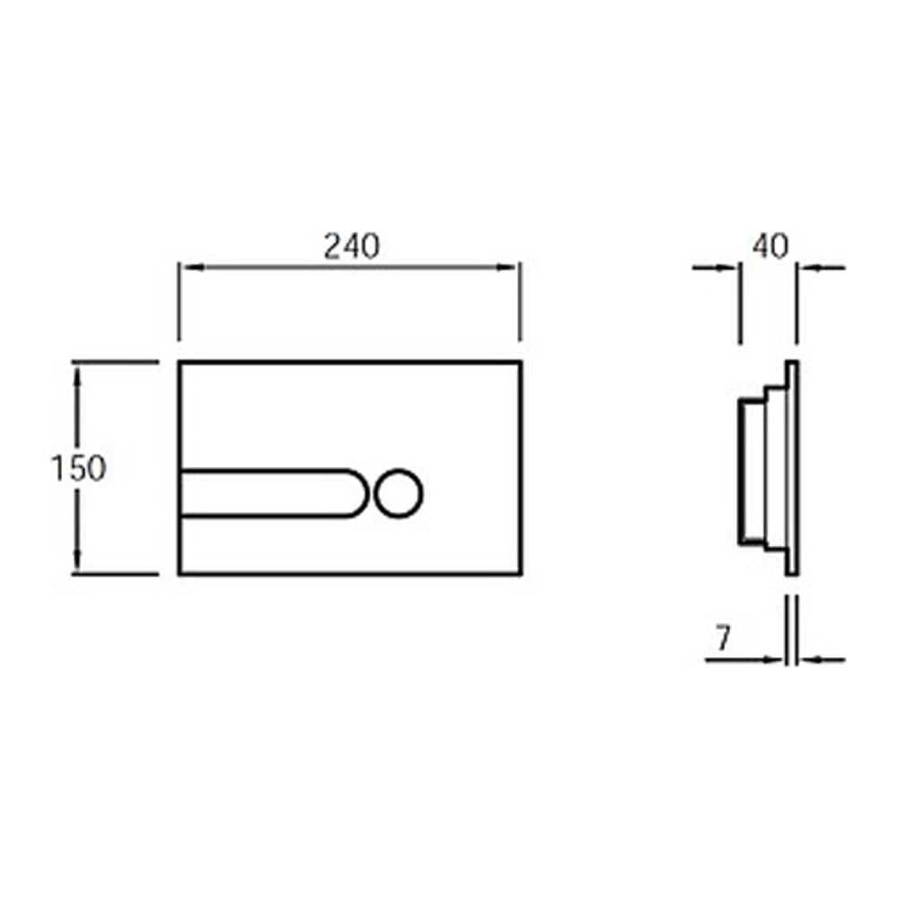 Смывная клавиша Jacob Delafon  E4326-00 белая