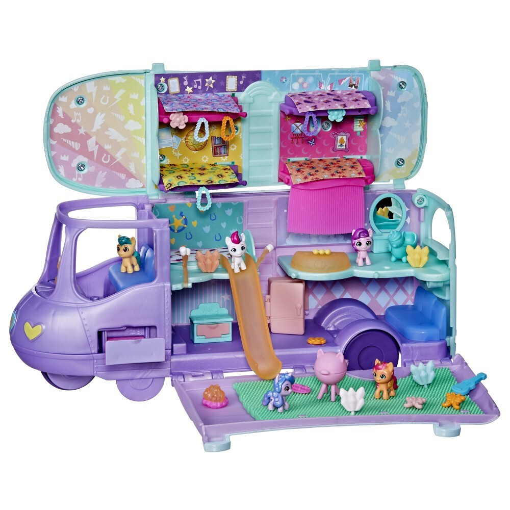 My Little Pony - Мини мир Волшебный автобус пони набор + 5 фигурок F7650 / артикул   F7650  / GTIN 5010994199197