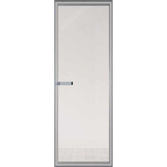 Скрытая алюминиевая дверь Invisible 1AGN стекло прозрачное