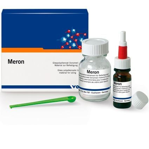 Мерон / Meron порошок 35гр жидкость 15гр. Стеклоиномерный цемент для фиксации коронок VOCO Германия