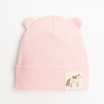 Шапка для девочек двухсл. пудра/единорог, р-р 50-54, 7691753