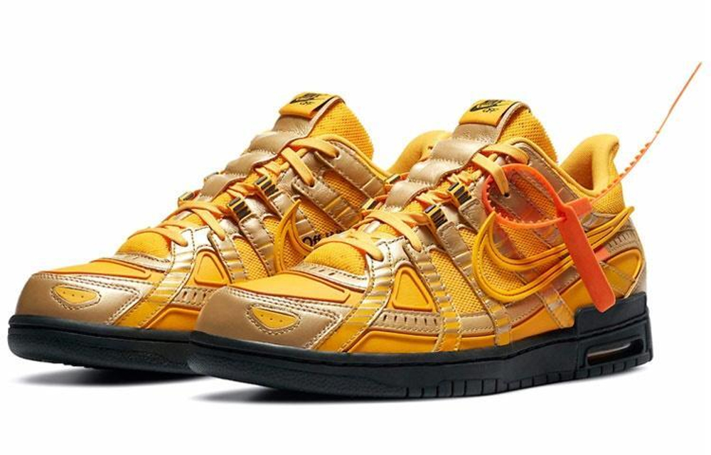 Кроссовки Off-White X Nike Rubber Dunk "University Gold"