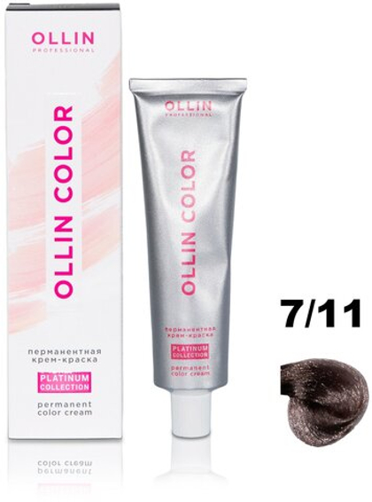 OLLIN COLOR Platinum Collection 7/11 100 мл Перманентная крем-краска для волос