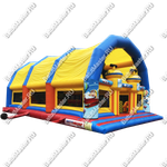 Коммерческий надувной батут "Сказочный комплекс" с крышей 2, 12,8*8*6 м