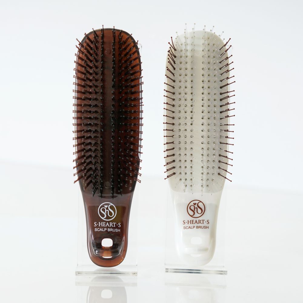 S-HEART-S Расческа Scalp Brush Сom жесткая (коричневая)
