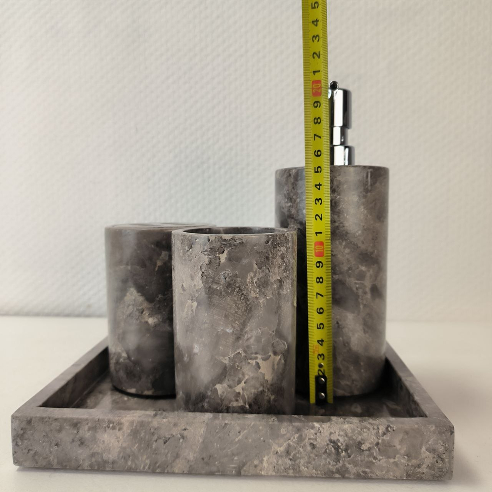 Набор из мрамора 5 предм SEA Set Grey NM-63758 прямоуг 85