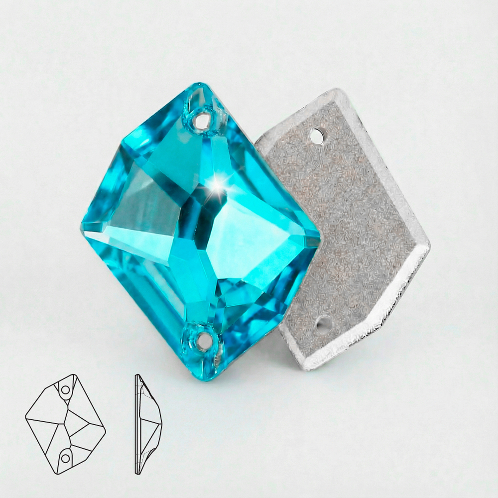 Пришивные стразы Cosmic Lake Blue