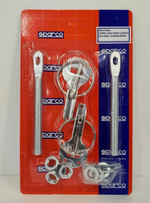 Замок на капот универсальный спортивный, нержавеющая сталь, SPA style, серебристый, TG4 (1 шт. / комплект)