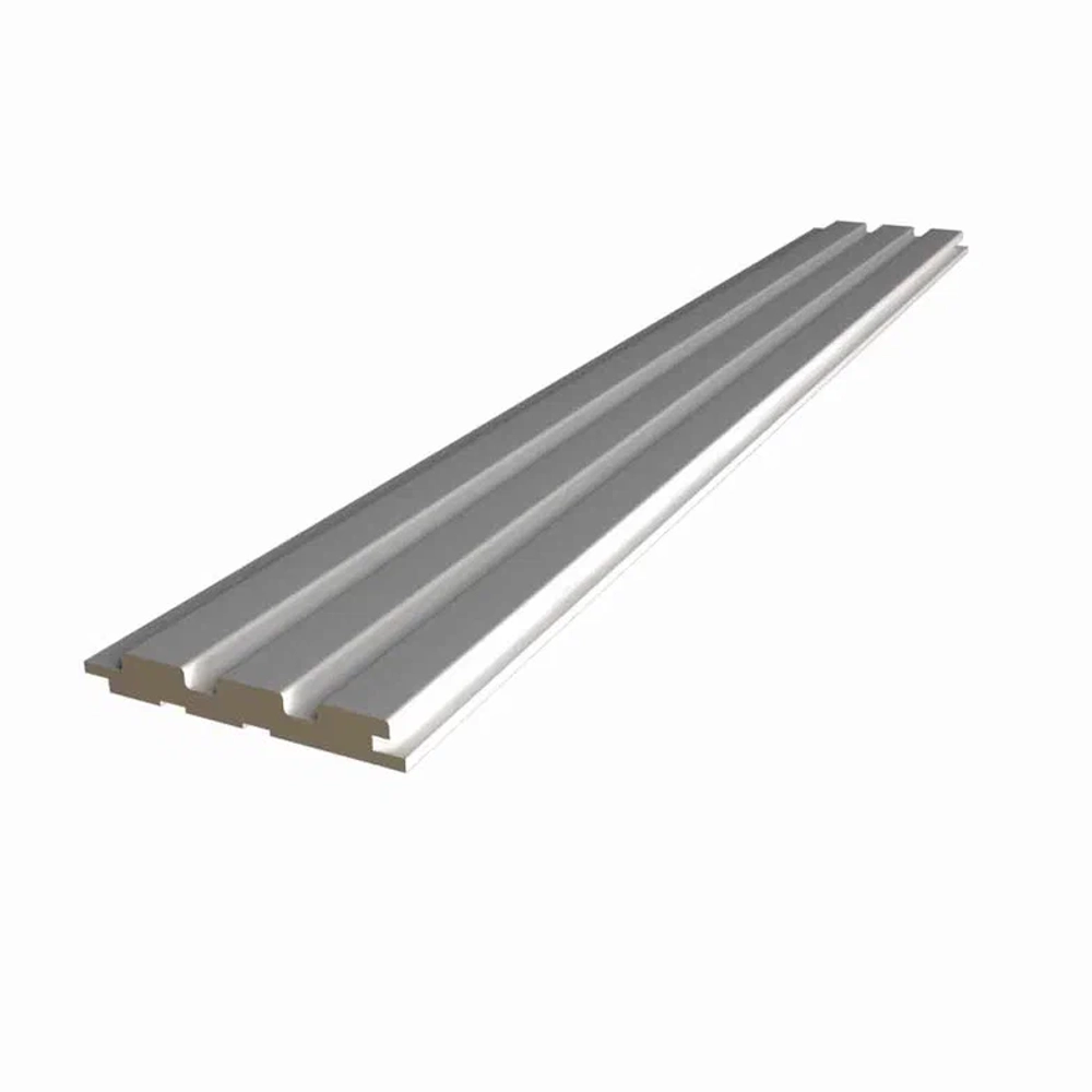 Стеновая реечная панель Альберо, Винил Платина, 120*16*2750 мм