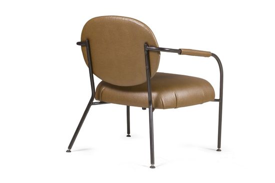 Лаунж кресло EGO, искусственная кожа цвет темно-коричневый