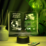 Светильник "Книга учителю географии"