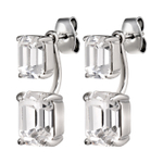 Серьги-трансформеры 2-in-1 Dyrberg Kern TETI SS CRYSTAL 460008