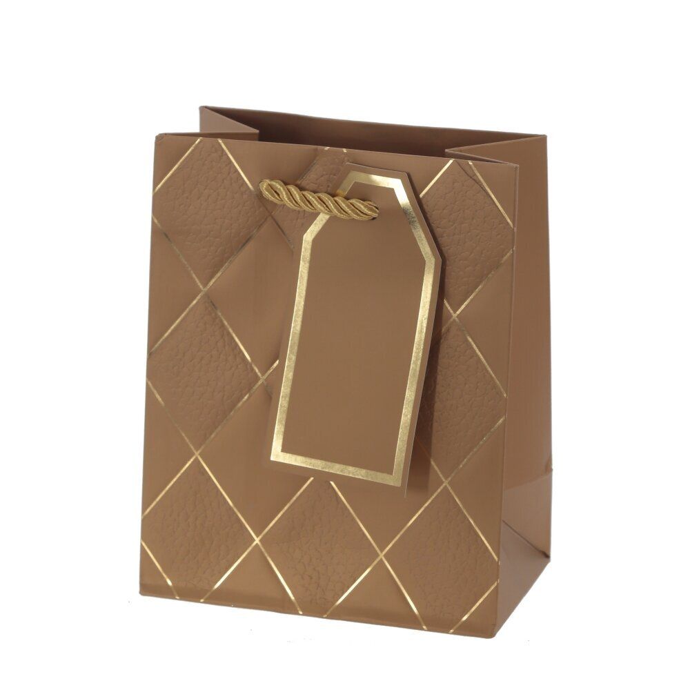 GAEM Пакет подарочный (бумага 210г/м2, блок 12шт), L12 W7 H15 см, 5в.