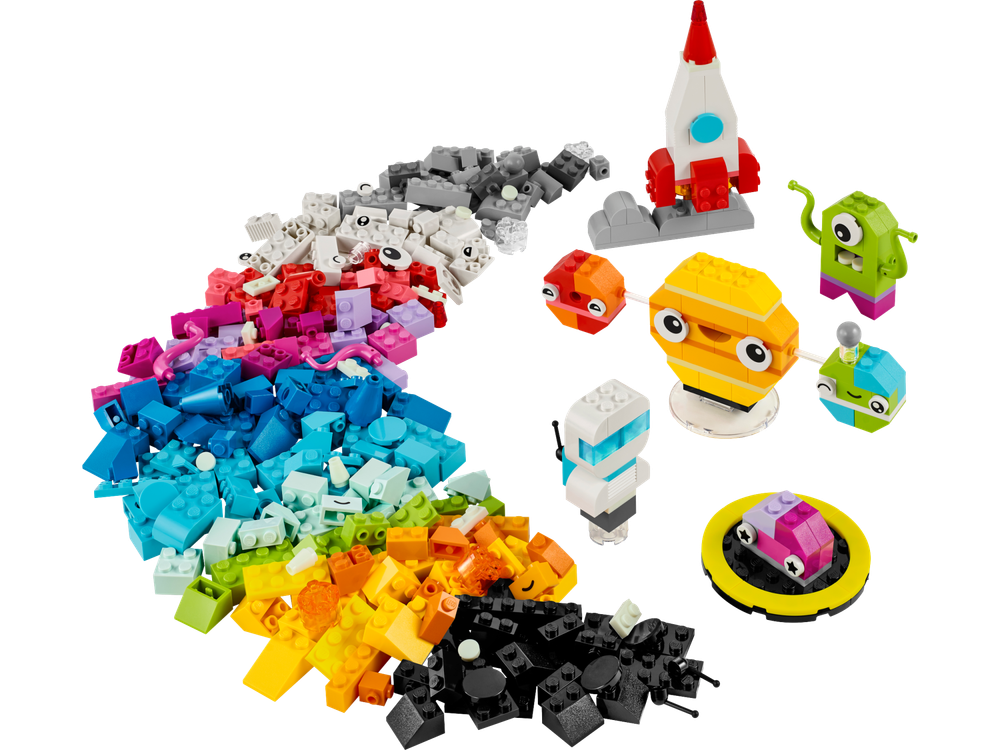 Конструктор Лего Классик Создавай космические планеты 11037 | LEGO Classic Creative Space Planets набор 450 деталей | 5+