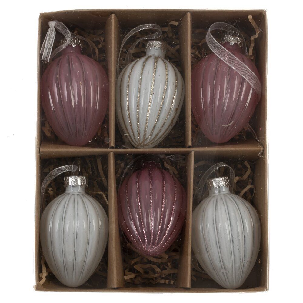 GAEM Набор из 6-ти изделий декоративных подвесных "Яйцо пасхальное" (3,5*5), L13 W16 H4 см