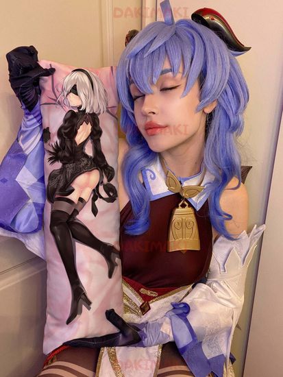 Мини дакимакура Йорха-2B из NieR: Automata арт. M0745, 60х20 см