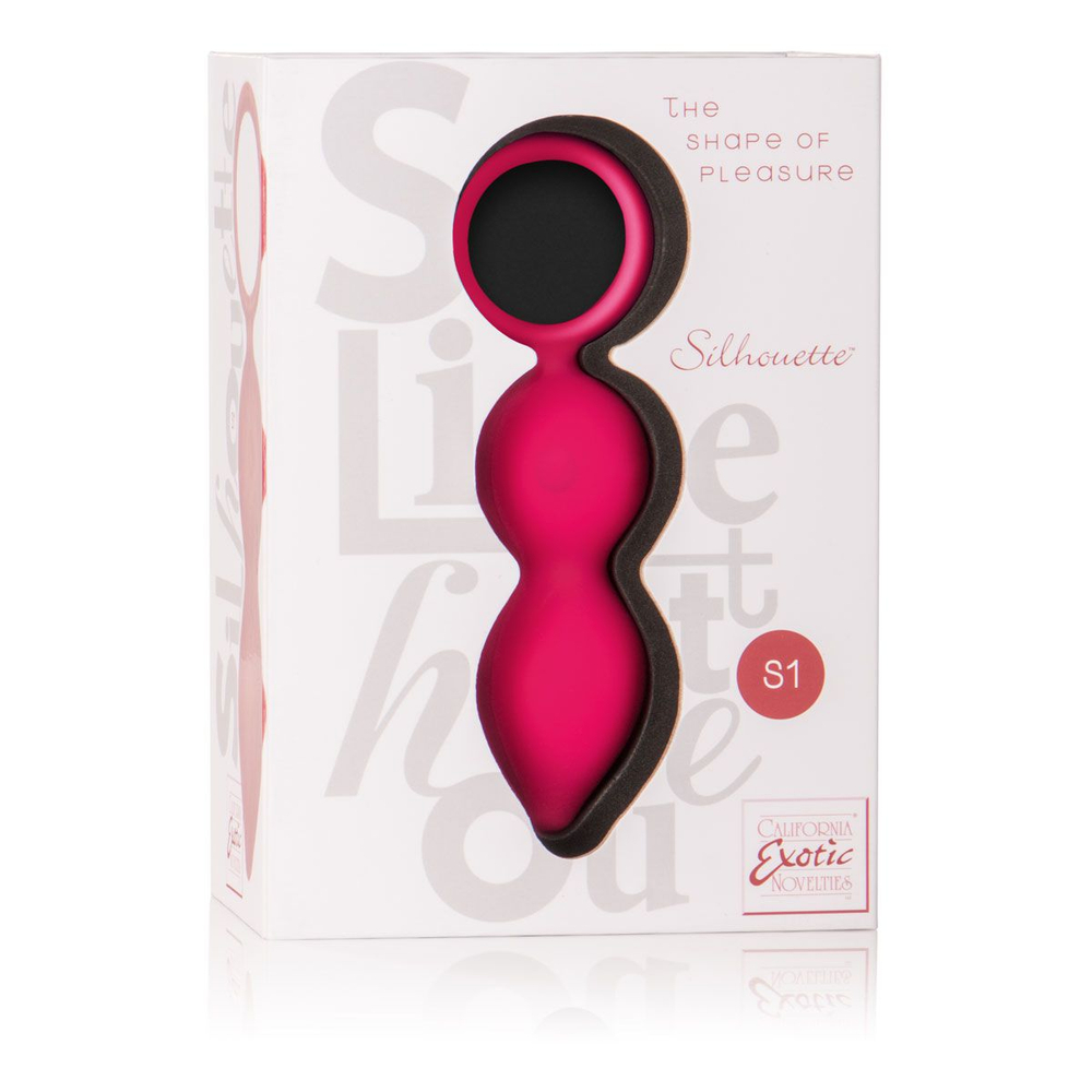 Красный анальный вибромассажер Silhouette S1 - 9 см. (Цвет: красный)