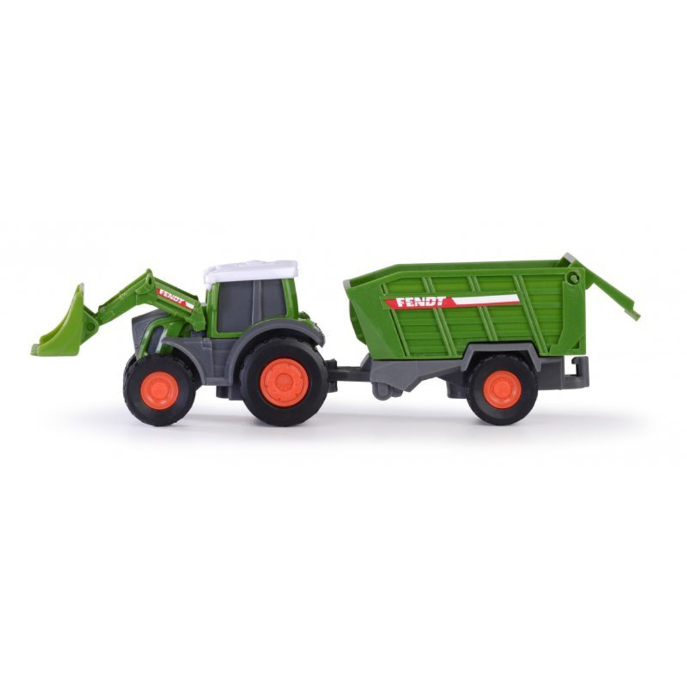 Dickie Farm - Комплект сельскохозяйственной техники FENDT: погрузчик, комбайн, прицеп для сена 3732001 C