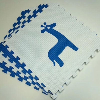 Мягкий пол "Животные Африки" 500x500x10 мм 45 шор