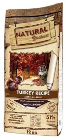 Natural Greatness Turkey Recipe беззерновой корм для собак всех пород с индейкой уткой и курицей