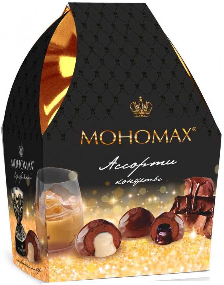 Шоколад Мономах Ассорти в подарочной коробке / Monomakh Assorted gift box 200г