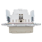 SKANDY Розетка 1-местная с заземлением с защитными шторками и крышкой 16А IP44 SK-R11B бежевый IEK