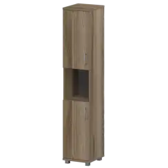 Стеллаж высокий узкий полузакрытый "НТ-540;НТ-600;НТ-600" 400x445x2050 Аргентум