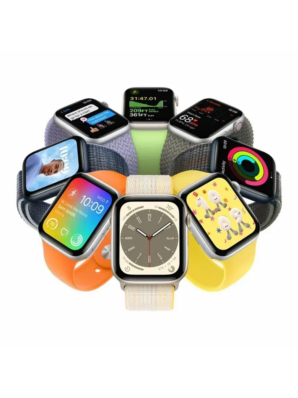 Apple Watch SE 2 GPS 44mm Starlight Sport Band - M/L