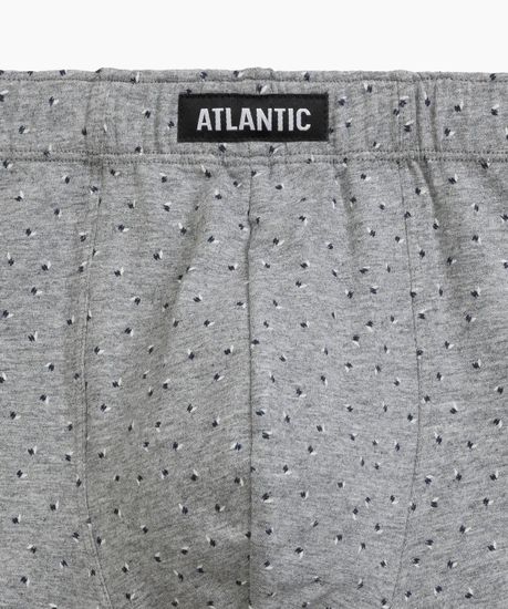 Трусы мужские боксеры (3шт), Atlantic 3MH-199, темно-синий + серый меланж + голубой