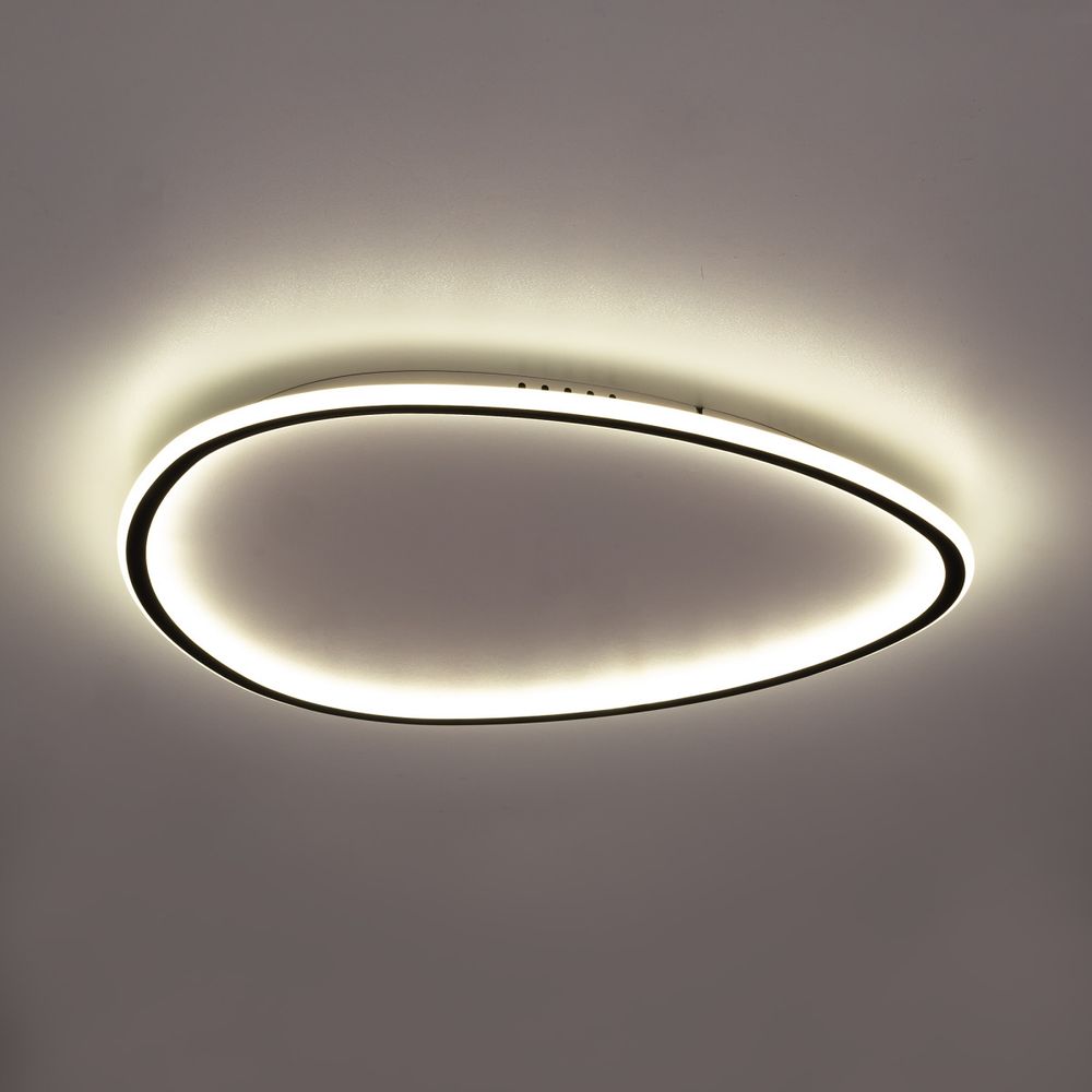 Citilux ТRIO CL215B261E LED RGB Люстра с пультом Чёрная