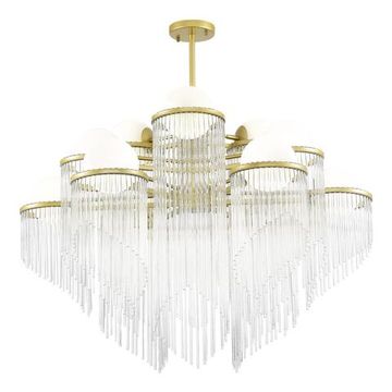 Люстра подвесная 12*E27 SL1511.203.12 золотистый/белый Allegro ST-Luce