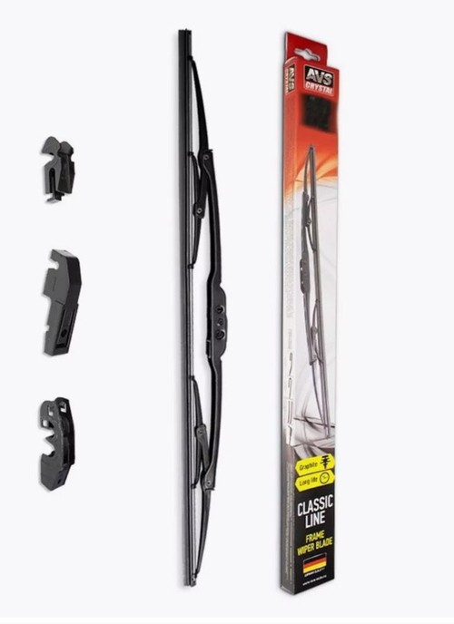 Щетка стеклоочистителя каркасная AVS 24"/600мм Classic Line графитовое покрытие