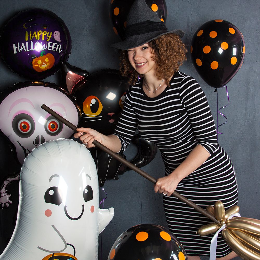 Шар (41"/104 см) Фигура, Ведьмочка на метле 1 шт.